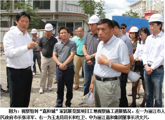 丽江市人民政府市长张泽军带队视察嘉和城项目